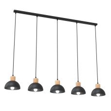 Світильник стельовий SECO 5 BL 1393/5 Emibig чорний