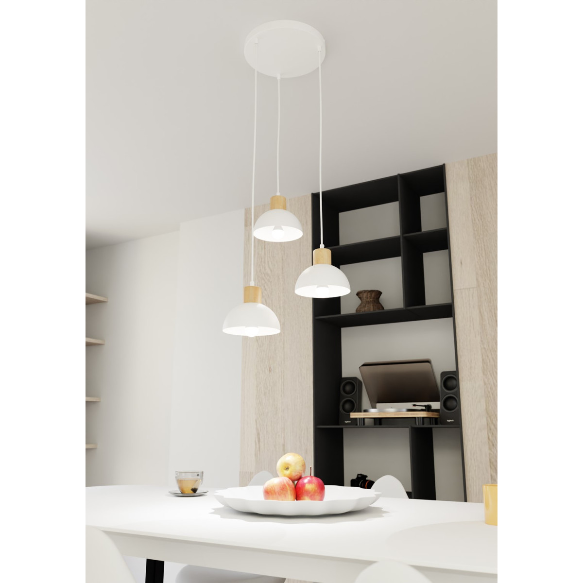 Світильник стельовий SECO 3 PREM WH 1394/3PREM Emibig білий