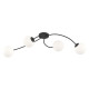 Світильник стельовий VIBRA 4 BL OPAL 1398/4 Emibig чорний