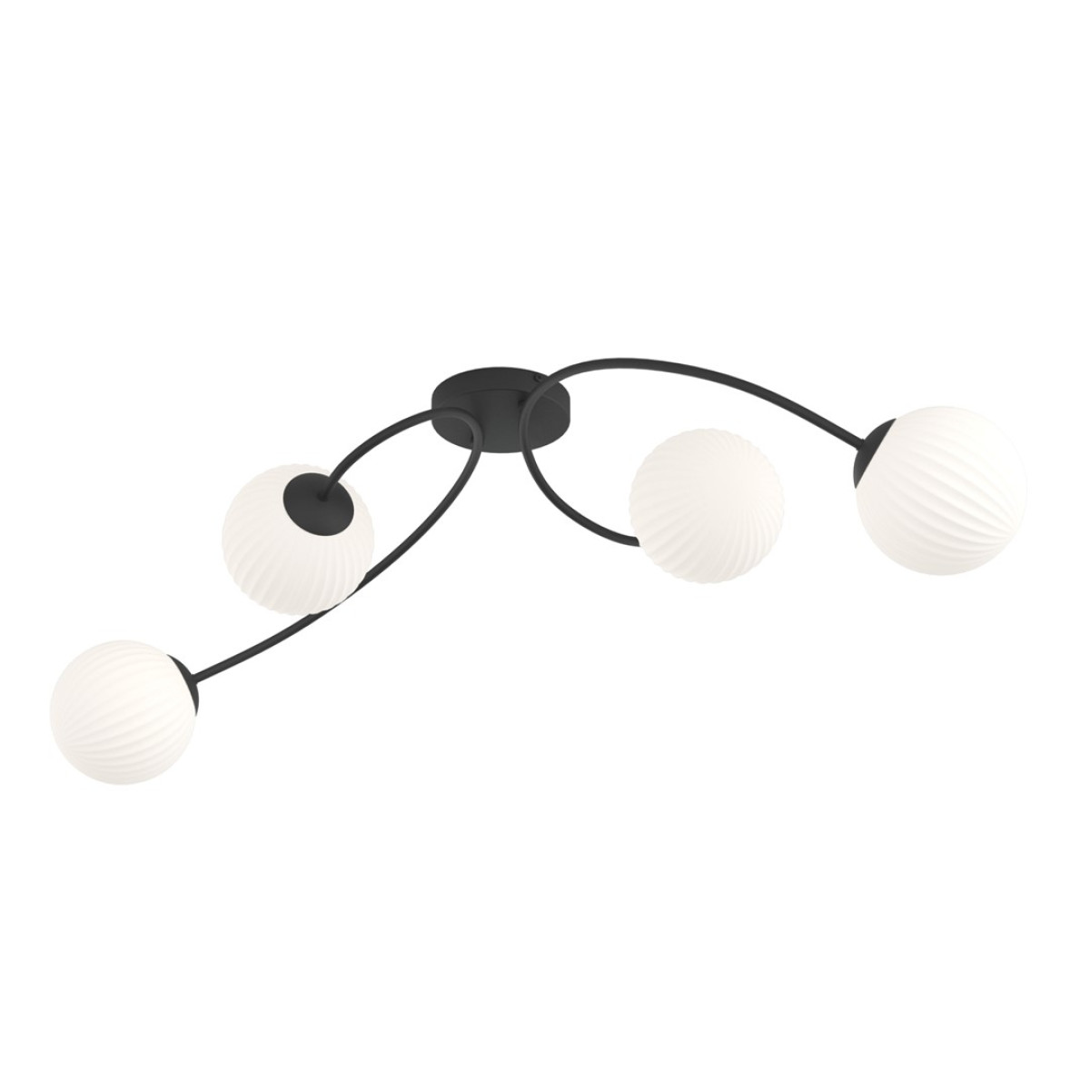 Світильник стельовий VIBRA 4 BL OPAL 1398/4 Emibig чорний