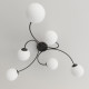 Світильник стельовий VIBRA 6 BL OPAL 1398/6 Emibig чорний