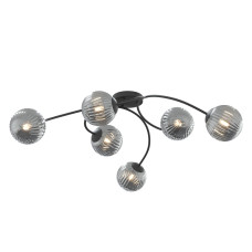 Світильник стельовий VIBRA 6 BL GRAFIT 1399/6 Emibig чорний