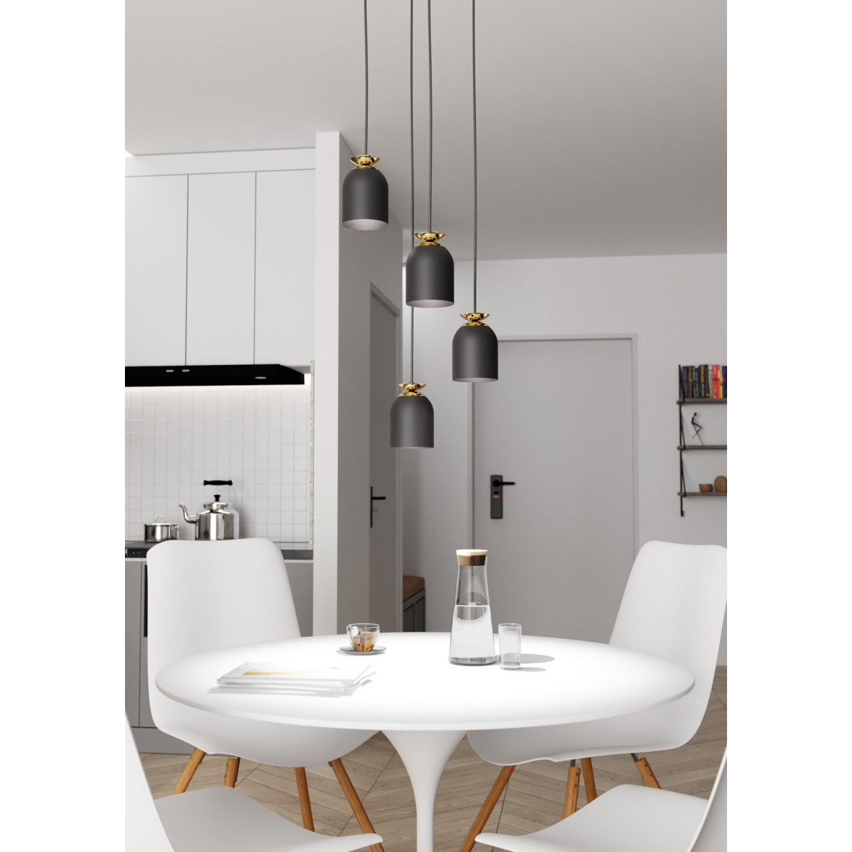 Люстра підвісна TARGET 4 PREM BL 1400/4PREM Emibig чорний