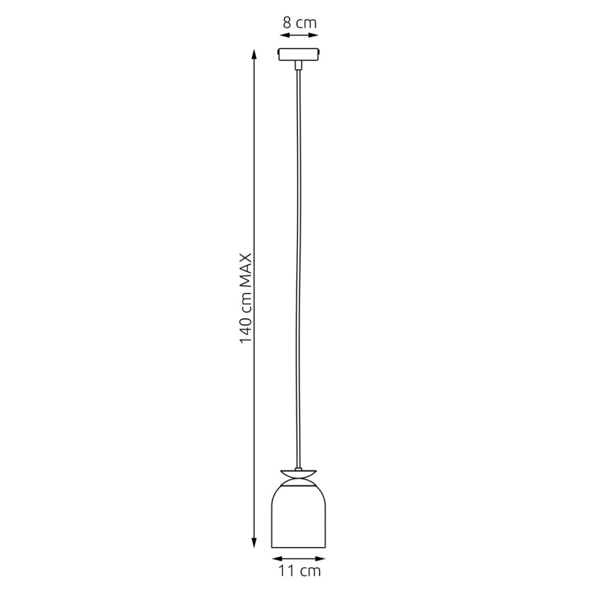 Люстра підвісна TARGET 1 WH 1401/1 Emibig білий