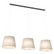 Люстра підвісна EPOCA 3 BEIGE 1404/3 Emibig чорний