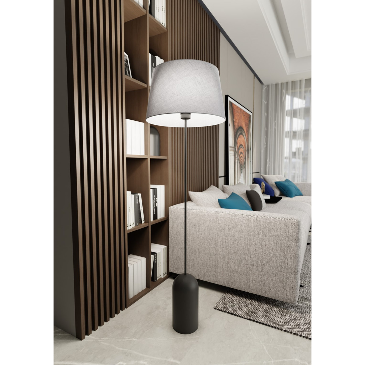 Торшер PEARL LP GRAY 1420/LP1 Emibig