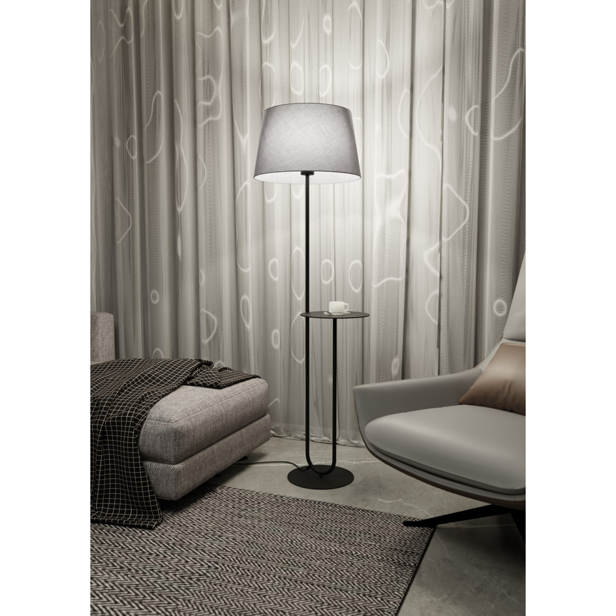 Торшер HOTEL LP GRAY 1422/LP1 Emibig