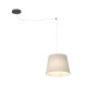 Люстра підвісна ASCOT 1 BEIGE 1423/1 Emibig чорний