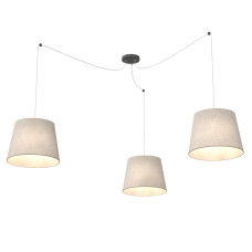 Люстра підвісна ASCOT 3 BEIGE 1423/3 Emibig чорний