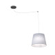 Люстра підвісна ASCOT 1 GRAY 1424/1 Emibig чорний