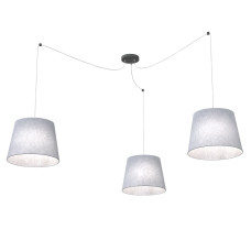 Люстра підвісна ASCOT 3 GRAY 1424/3 Emibig чорний