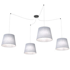 Люстра підвісна ASCOT 4 GRAY 1424/4 Emibig чорний