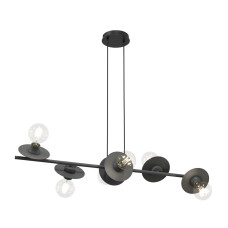 Люстра підвісна KARLI 3 BL PREMIUM MARBEL BLACK EMIBIG 1056/3PREM Emibig чорний
