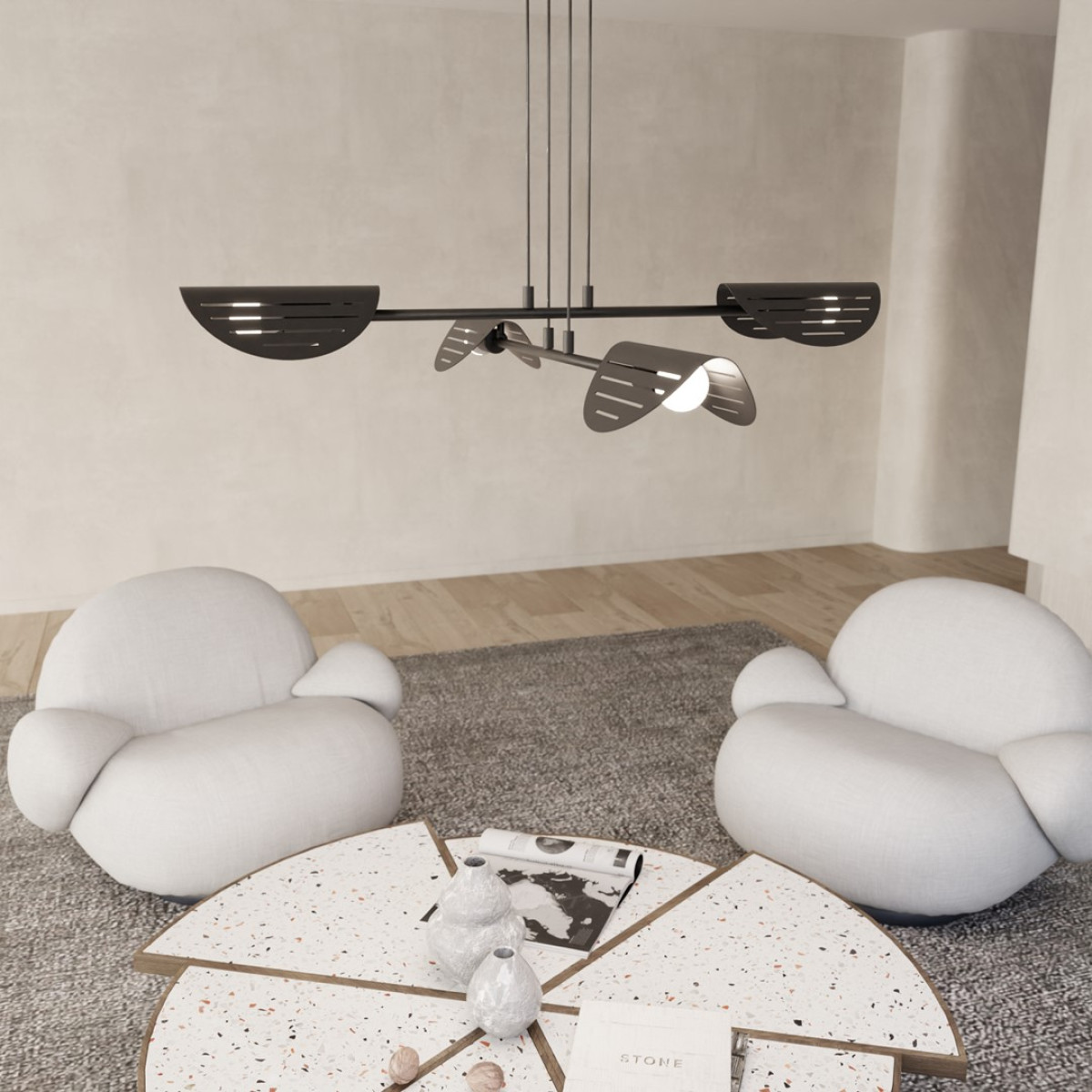 Бра KARLI K1 K MARBLE WHITE EMIBIG 1057/K1 Emibig
