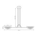 Бра KARLI K1 K MARBLE WHITE EMIBIG 1057/K1 Emibig