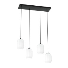 Люстра підвісна BENTE 4 BL WHITE EMIBIG 1059/4 Emibig чорний