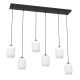 Люстра підвісна VERDI 6 BL OPAL 1435/6 Emibig чорний