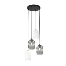 Люстра підвісна BENTE 3 BL GRAY EMIBIG 1060/3 Emibig чорний