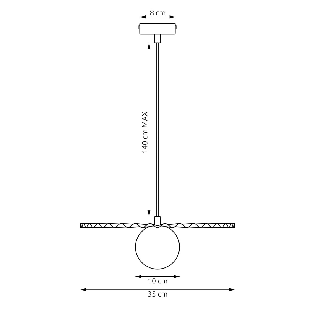Люстра UMBRA 1 1728/1 EMIBIG бежевий 1728/1 EMIBIG