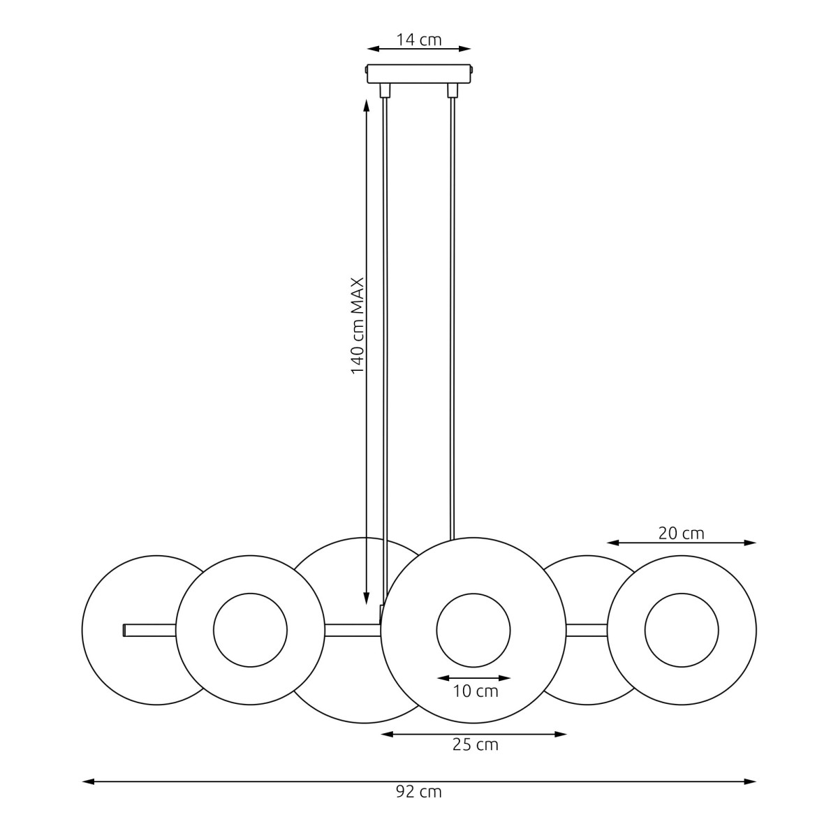 Люстра UMBRA 6 1729/6 EMIBIG бургунді 1729/6 EMIBIG