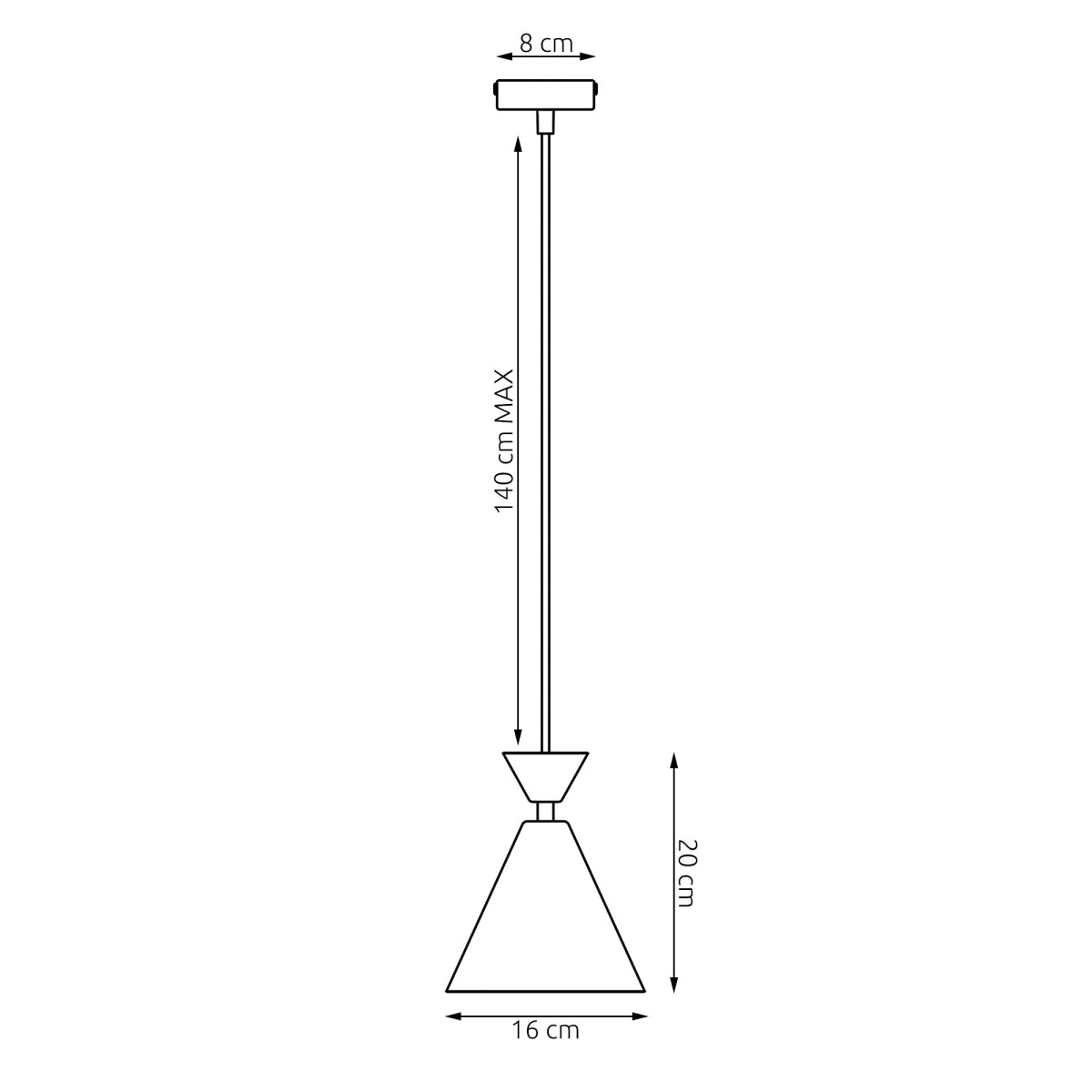 Люстра KLEVER 1 1742/1 EMIBIG чорний 1742/1 EMIBIG