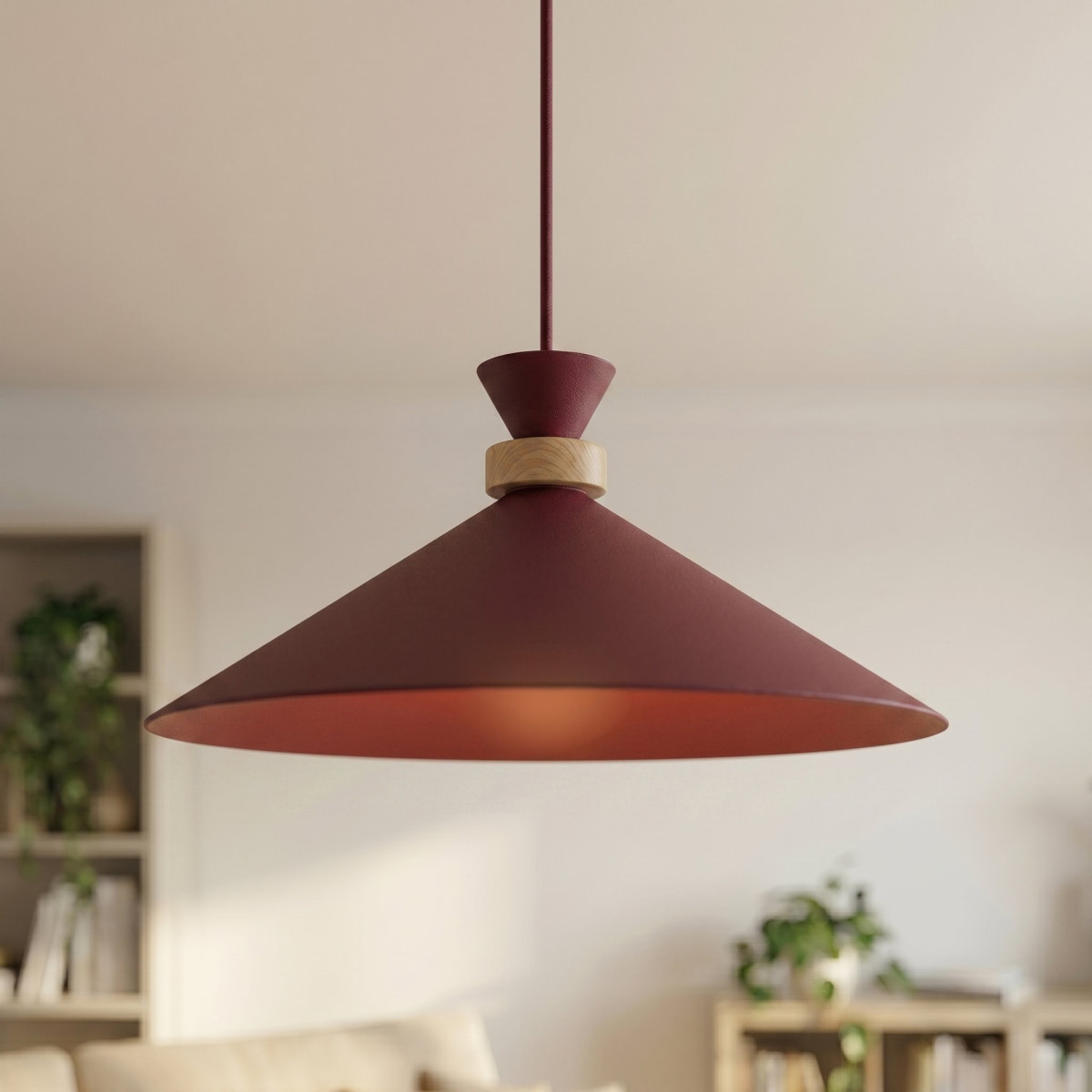 Люстра OLIVO 1M 1751/1M EMIBIG бургунді 1751/1M EMIBIG