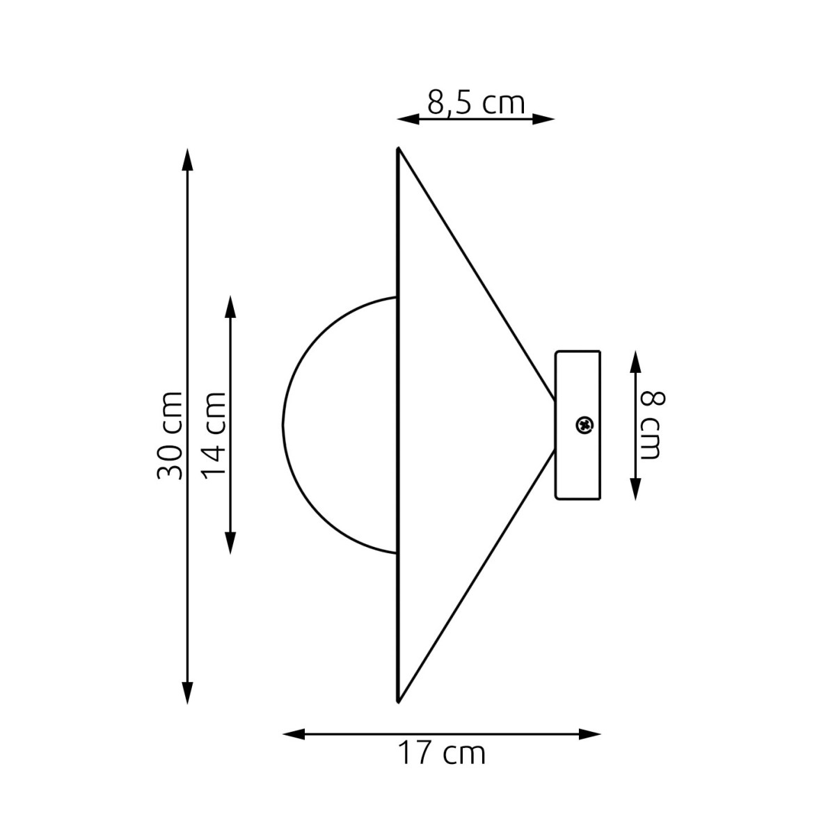 Бра MONO K1S 1778/K1S EMIBIG білий 1778/K1S EMIBIG