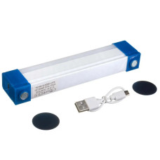 Світлодіодна лед LED акумуляторна лампа на магнітах з USB та гачком 17см T515 Inshi