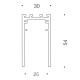 Магнітний шинопровід 2м LTX 06.S200.BK In_Line S Track ltx-06-s200-bk LTX