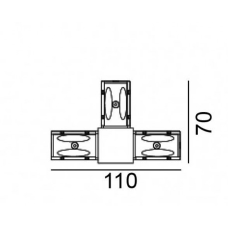 Т-зʼєднання LTX 06.SETRHR.BK In_Line S Corner T Right ltx-06-setrhr-bk LTX