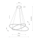 Підвісний світильник CIRCOLO LED 10814 Nowodvorski