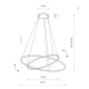 Підвісний світильник CIRCOLO LED 10864 Nowodvorski