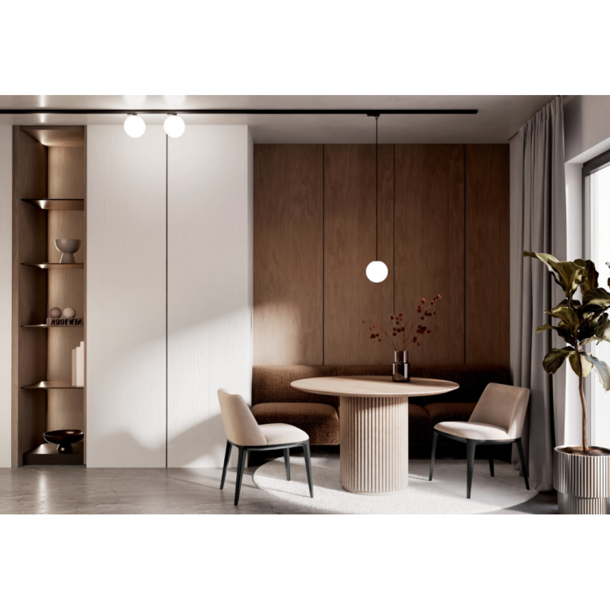 Трековий світильник CTLS SNOWBALL 11296 Nowodvorski чорний 11296 модерн