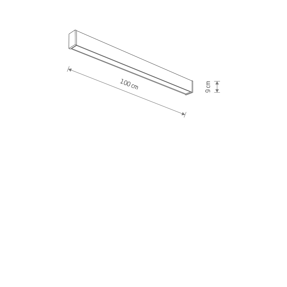 Вуличний світильник OUTLINE 11361 чорний 11361 модерн