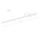 Бра вуличне SABER LED 11382 оливковий 11382 модерн