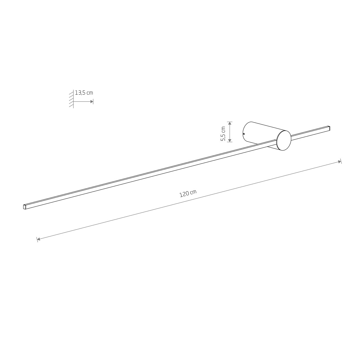 Бра вуличне SABER LED 11590 білий 11590 модерн