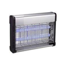 Лампа проти комах IK206-2x15W UVA T8 сріблясто-чорна 306982 Polux