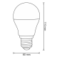 Сенсорна LED лампочка A60 E27 810LM з датчиком сутінків і руху 308832 Polux