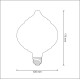 Декоративна лампочка Vintage LED Filament Amber BALLOON-C BC125 4W E27 308986 Polux