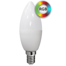 Лампа SMART LED C37 E14 WW+RGB 4.5W 350lm - працює з пультом 311399 Polux