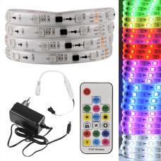 Комплект: світлодіодна стрічка MAGIC RGB 2м, 12V, IP65, пульт, контролер, блок живлення 314956 Polux