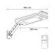 Світлодіодний прожектор на сонячних батареях з дистанційним керуванням, датчик PIR 315182 Polux