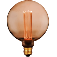 Декоративна лампочка DecoVintage Led G125 Amber Pillar 4W E27 200lm 1800K знімний плафон 317735 Polux