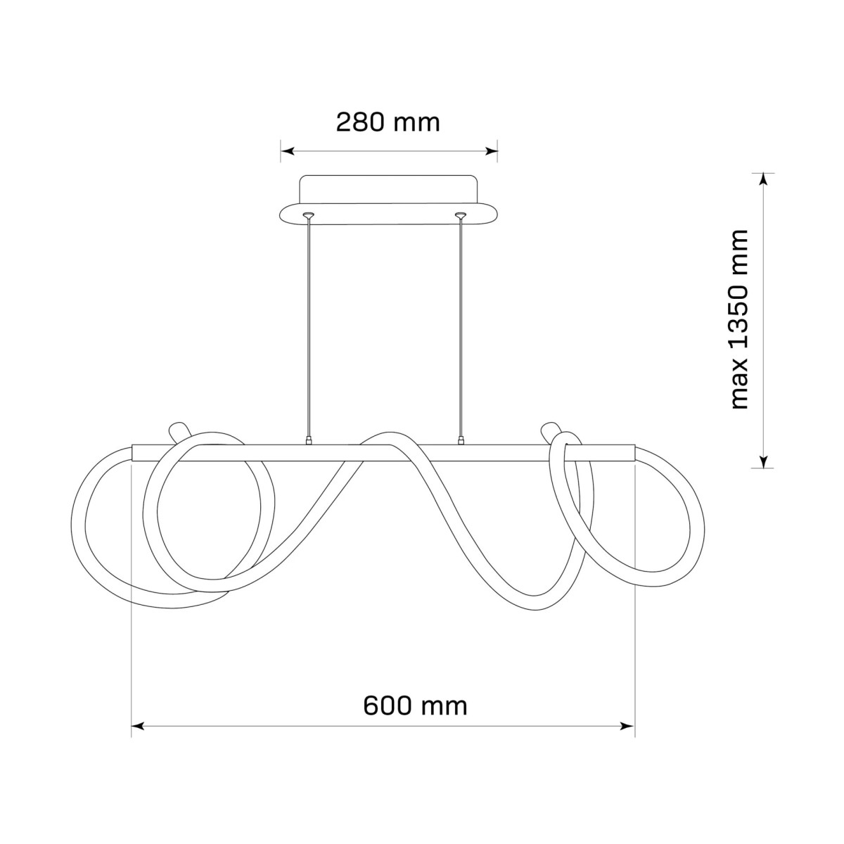 Люстра підвісна  327987 Polux золотий 327987 