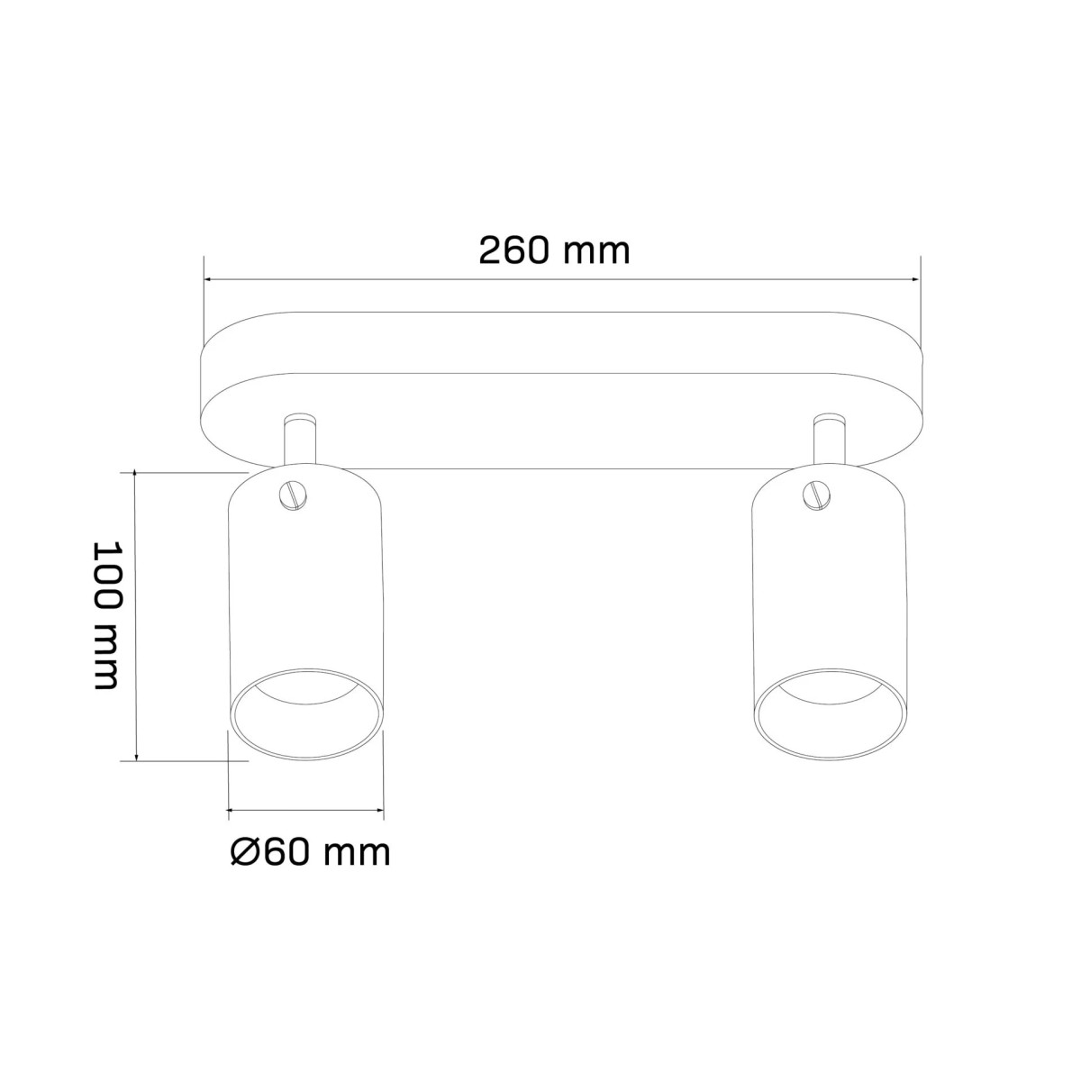 Спот 328311 Polux чорний 328311