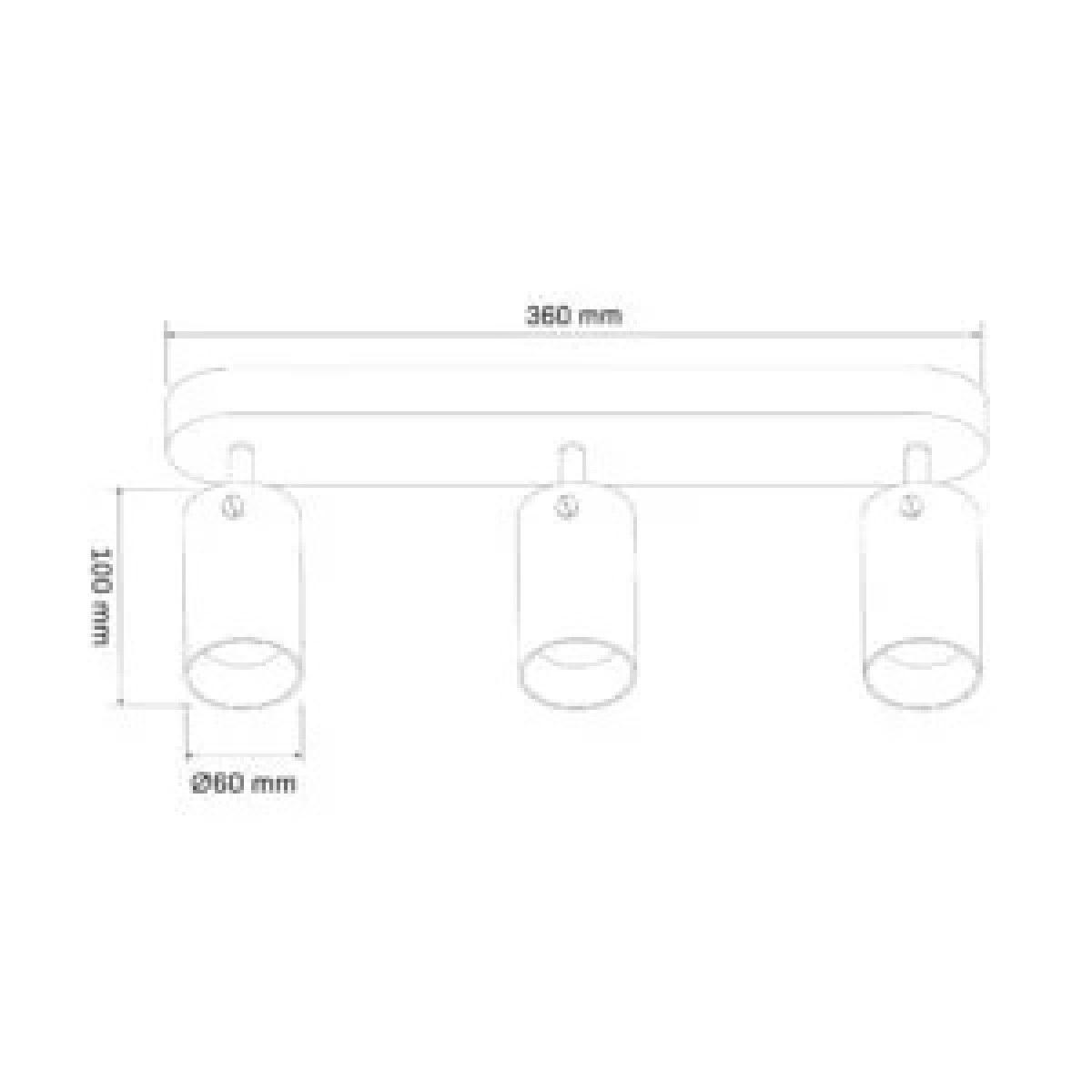 Спот 328328 Polux чорний 328328