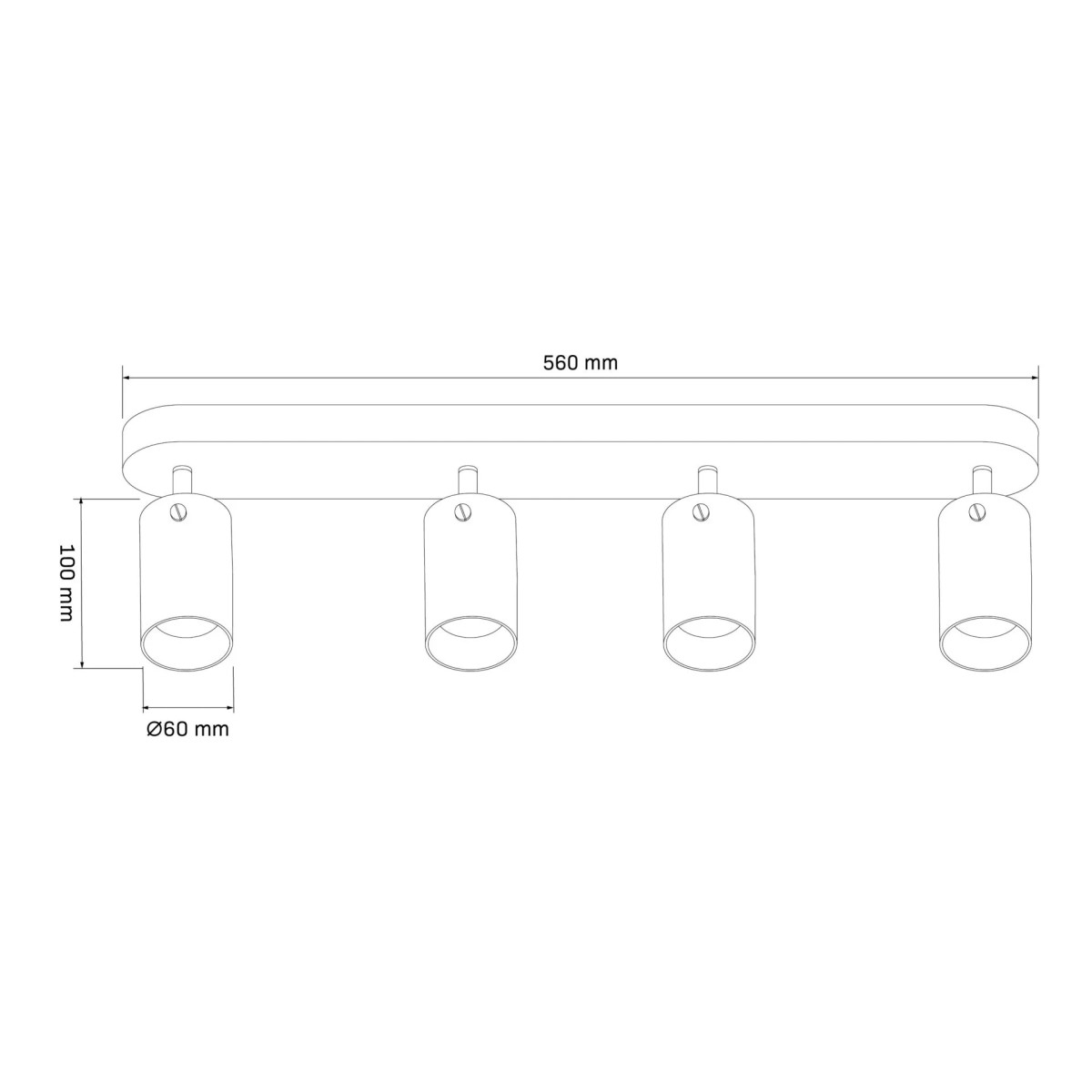 Спот 328335 Polux чорний 328335