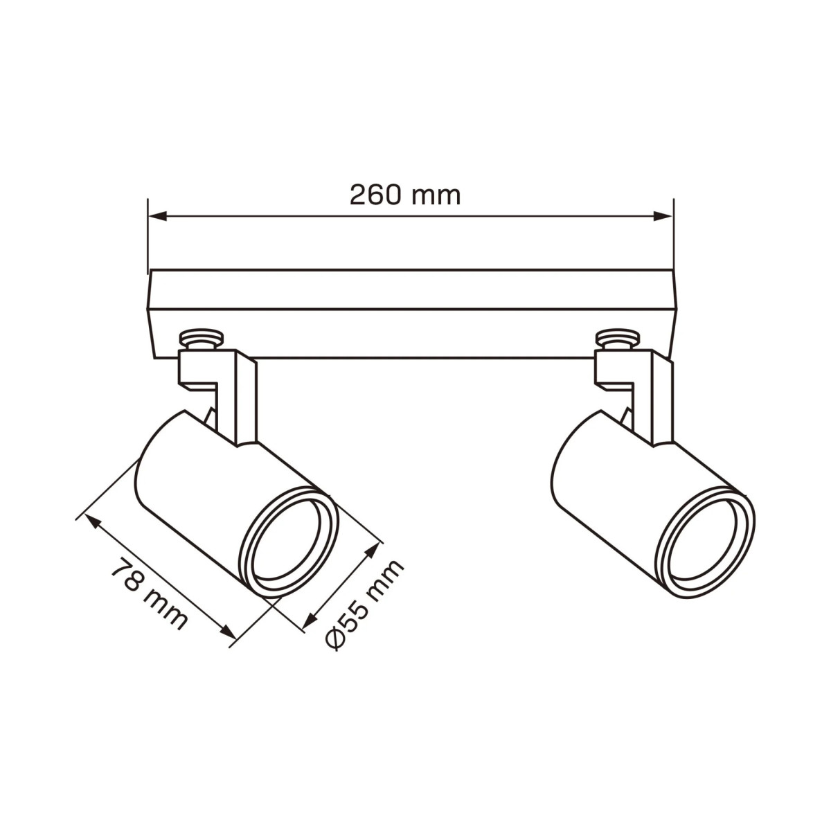 Спот 328694 Polux чорний 328694