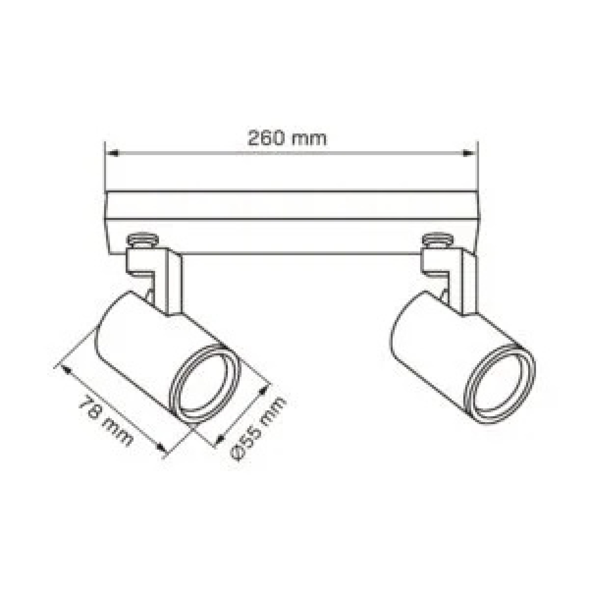 Спот 328694 Polux чорний 328694