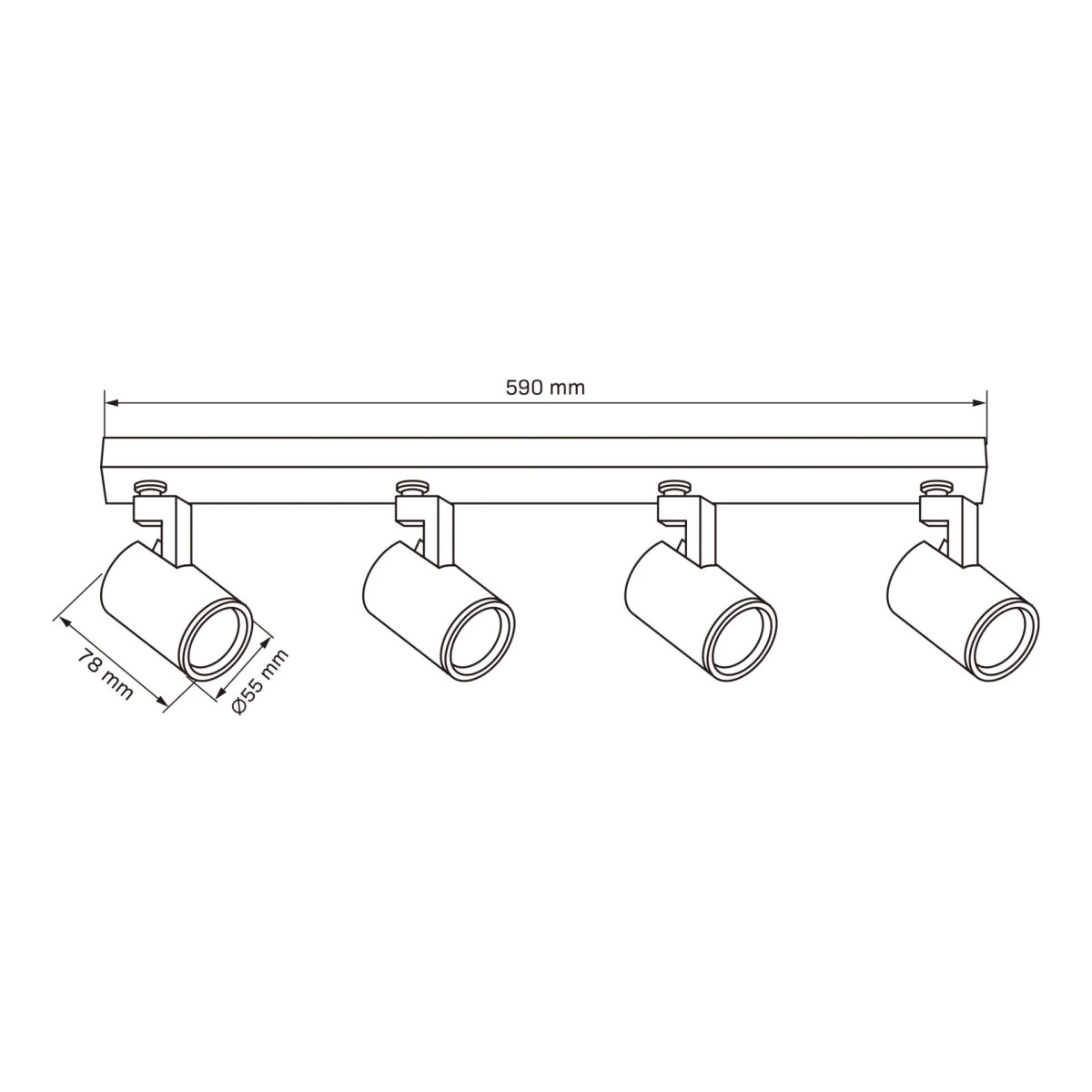 Спот 328755 Polux білий 328755